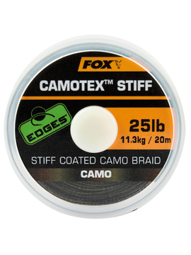 Жесткий поводковый материал в оплётке FOX Camotex Stiff EDGES, Тест: 20.00 lb