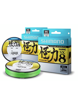 Леска плетёная SHIMANO Kairiki PE SX8, Тест: 22.50 кг, Диаметр лески: 0.23 мм
