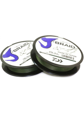 Шнур Daiwa J-Braid X4 Dark Green 0.25mm 32lb