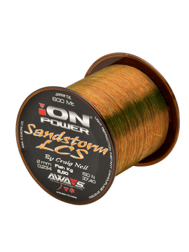 Леска карповая AWA'S ION POWER Sandstorm LCS 600м, Диаметр лески: 0.234 мм