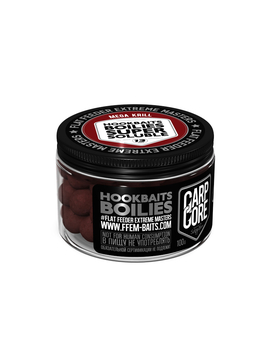 Бойлы пылящие насадочные FFEM Super Soluble HNV Boilies Mega Krill (Криль и Креветка) 13mm