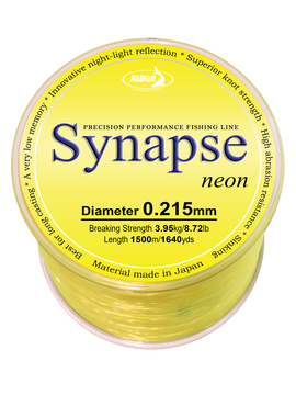 Леска карповая Katran Synapse Neon, Диаметр лески: 0.215 мм, Размотка: 1500 м