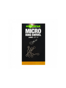 Микровертлюг с кольцом Korda Micro Rig Ring Swivel, Размер: Большой (Large)