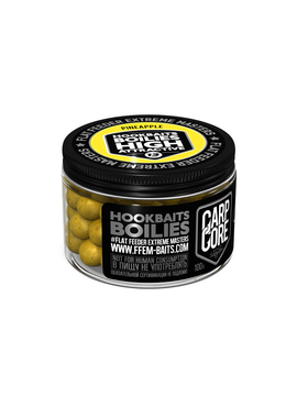 Бойлы насадочные FFEM Hookbaits Boilies Pineapple N-Butyric (Ананас) 13mm