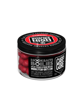 Бойлы насадочные FFEM Hookbaits Boilies Strawberry (Клубника) 13mm