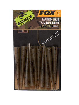 Удлиненный конус FOX Edges Camo Naked Line Tail Rubbers (размер 10)