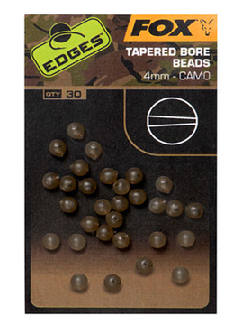 Бусины буферные FOX Edges Camo Tapered Bore Bead, Диаметр: 4 мм
