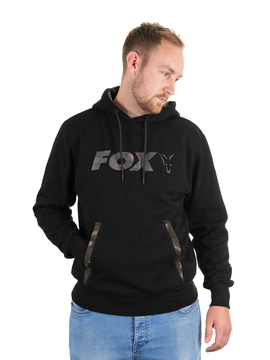 Толстовка с капюшоном FOX Black/Camo Hoody, Размер: S