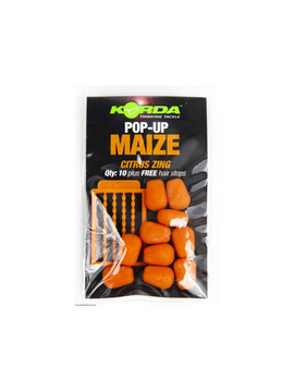 Плавающая имитационная приманка Korda Pop-Up Maize Citrus Zing Orange (цитрус) оранжевая