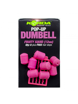 Имитационная плавающая приманка Korda Pop-Up Dumbell Fruity Squid Pink (фрукты и кальмар), Диаметр: 8 мм