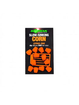 Медленно тонущая имитационная приманка Korda Slow Sinking Corn Citrus Zing Orange (цитрус) оранжевая