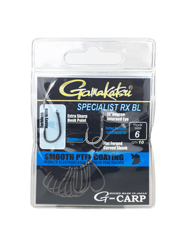 Крючки Gamakatsu G-CARP SPECIALIST RX BL, Размер: 4