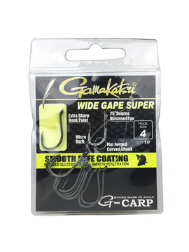 Крючки Gamakatsu G-CARP WIDE GAPE SUPER, Размер: 2