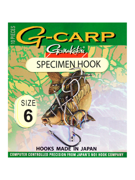 Крючки Gamakatsu HOOK G-CARP SPECIMEN, Размер: 1