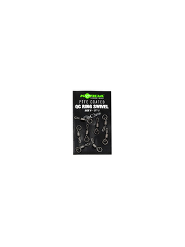 Вертлюг быстросъемный с кольцом Korda QC Ring Swivel c покрытием из PTFE, Размер: 8