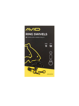 Вертлюжки с кольцом AVID CARP Ring Swivels Size 11