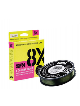 Леска плетеная Sufix SFX 8X зеленая 135м, Диаметр: 0.128 мм