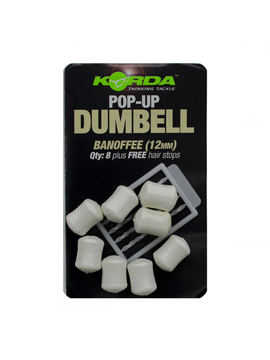 Имитационная плавающая приманка Korda Pop-Up Dumbell Banoffe (Банан и Карамель), Диаметр: 8 мм