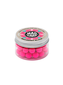 Бойлы плавающие Mad Carp Baits MULBERRY BLACK Pop-Ups (Шелковица), Диаметр: 12 мм