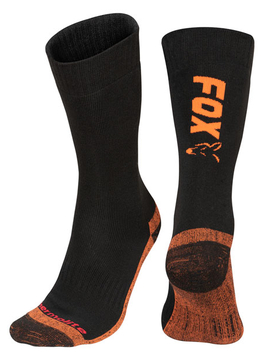 Термоноски FOX Black/Orange Thermolite Long Socks, Размер: 44 – 47 (10 – 13)