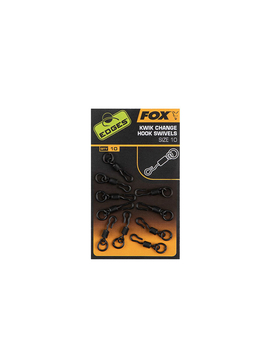 Быстросъёмы для крючков FOX Kwik Change Hook Swivels EDGES, Размер: 11