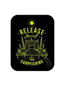 Стикер Carptoday Release Yourself For Carpfishing Черный, Размер: Большой 10см