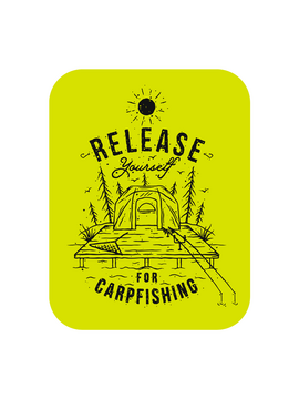 Стикер Carptoday Release Yourself For Carpfishing Зеленый, Размер: Большой 10см