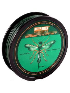 Поводковый материал в оболочке PB Products GREEN HORNET 20m, Цвет: Weed (Водоросли), Тест: 15.00 lb