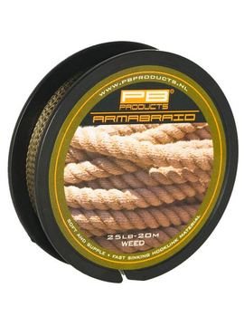 Поводковый материал PB Products ARMABRAID 20m, Цвет: Weed (Водоросли), Тест: 25.00 lb
