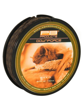 Лидкор + игла PB Products DOWNFORCE 45lb, Цвет: Weed (Водоросли)
