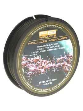 Снаг-лидер плетеный PB Products HOLLOW KEVLAR 50m, Цвет: Silt (ил)