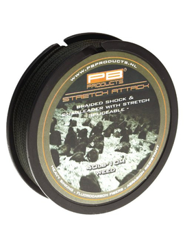Лидер - амортизатор PB Products STRETCH ATTACK 40lb 10m, Цвет: Gravel (Гравий)