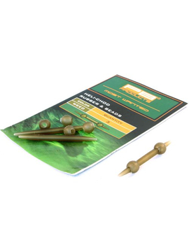 PB PRODUCTS Набор для оснастки Heli-Chod Rubber & Beads - Weed / 3шт., Цвет: Weed (Водоросли)