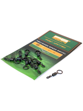 Вертлюг с большим ушком и застежкой PB Products Heli-Chod Speed Swivel №8