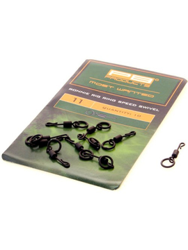 Вертлюг с кольцом и застежкой PB Products Ronnie Rig Swivel №11