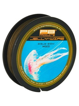 Поводковый материал в оболочке PB Products JELLY WIRE 20m, Цвет: Silt (ил), Тест: 15.00 lb