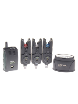 Комплект сигнализаторов с пейджером и лампой SONIK SKS 3+1 Set + Bivvy Lamp