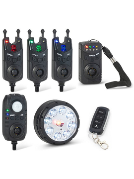 Комплект сигнализаторов с пейджером, датчиком и лампой ANACONDA VIPEX RS Pro Set, Набор : 3 + 1 + 1 + 1