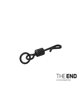 Вертлюг с кольцом и застежкой DELPHIN THE END Quick Swap Swivel with Ring G-ROUND