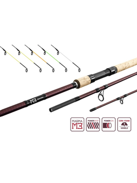 Удилище фидерное DELPHIN MAGMA M3 DUO Feeder 4+5 tips, Длина удилища: 3.00 – 3.60 м