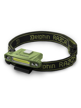 Фонарик налобный DELPHIN RAZOR USB