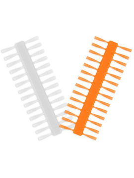 Стопоры для насадок DELPHIN Q-STOP Transparent+Orange