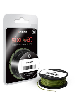 Поводковый материал в оболочке DELPHIN SIXCOAT Grass 13m