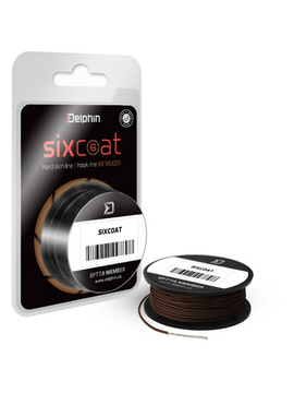 Поводковый материал в оболочке DELPHIN SIXCOAT Muddy 13m