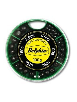Набор грузил DELPHIN Soft Lead Shots (зеленая коробка)