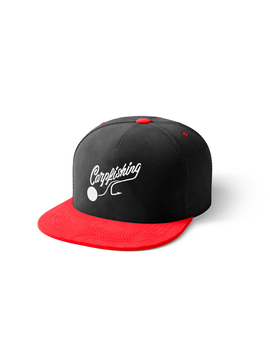 Кепка Carptoday Snapback Cap CARPFISHING Red/Black & White Logo