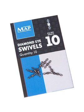 MAP Вертлюг Diamond Eye Swivel №10 / 10шт.