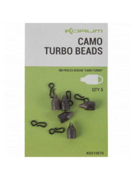 KORUM Бусина + застежка CAMO TURBO BEADS / 5+5шт.