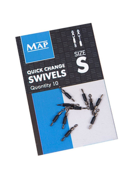 MAP Вертлюг с застежкой и конусом Quick Change Swivel - Small / 10шт.