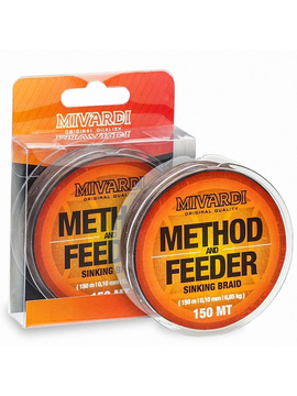 Леска плетеная MIVARDI METHOD & FEEDER Sinking Braid, Диаметр лески: 0.14 мм